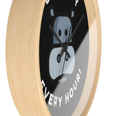 HIPPO HAPPINESS Wall Clock