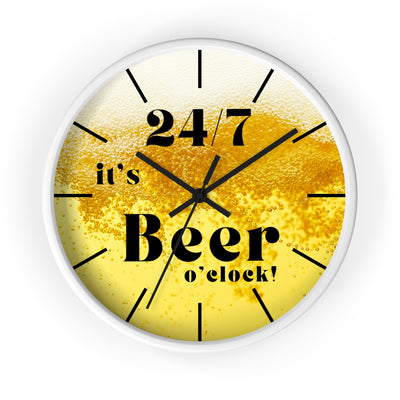 24/7 IT's BEER TIME Wall Clock