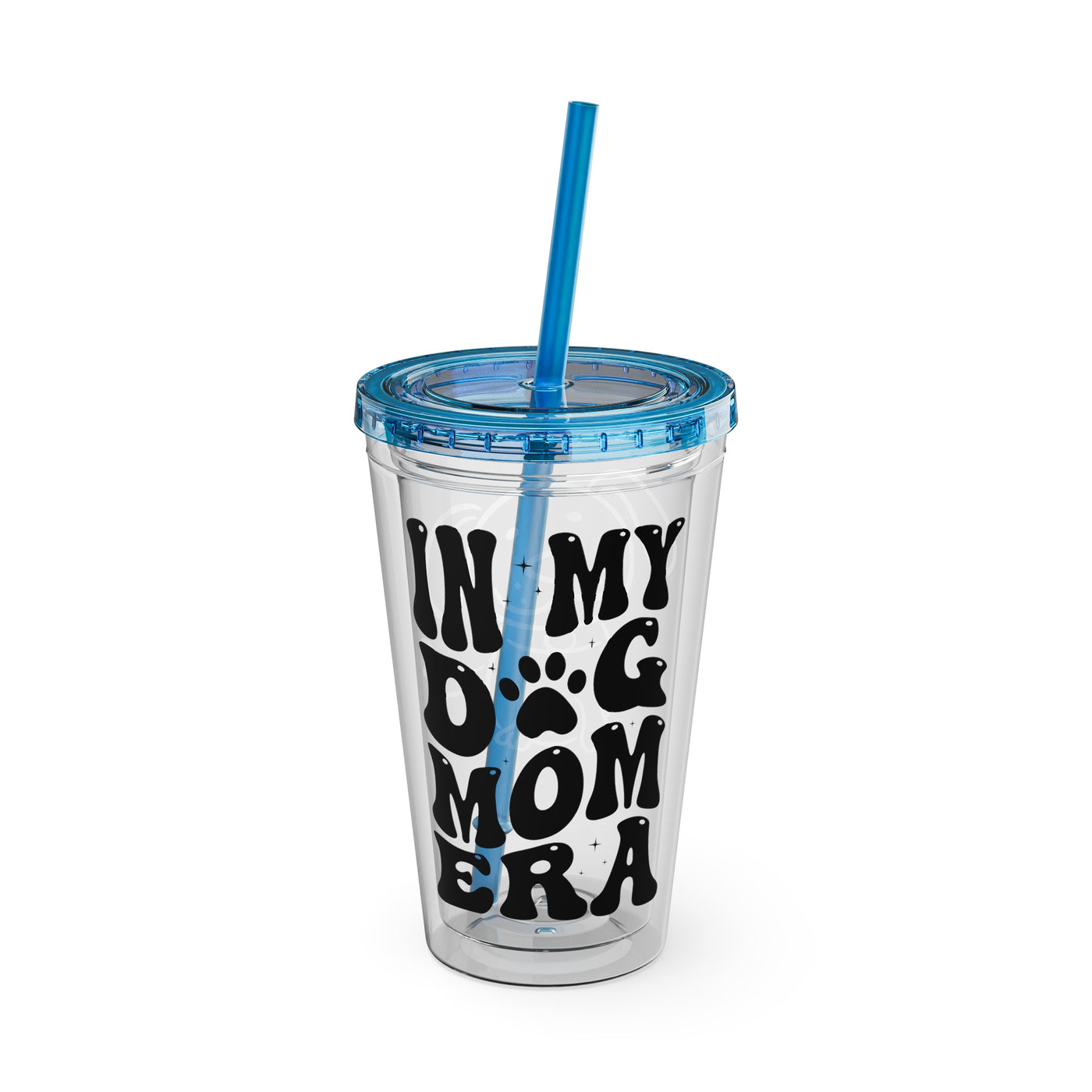 "IN MY DOG MOM ERA" Sunsplash Tumbler with Straw, 16oz: 40%OFF on the second PURCHASED