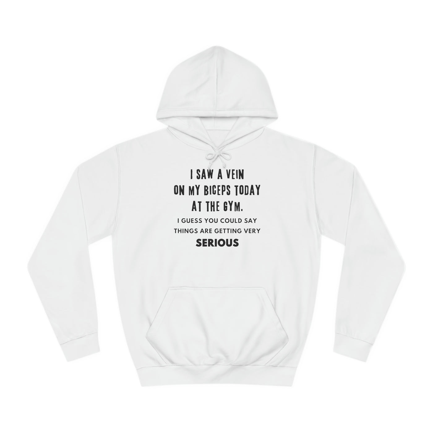 Serious Gains Mode Unisex College Hoodie