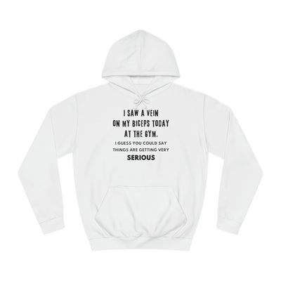 Serious Gains Mode Unisex College Hoodie