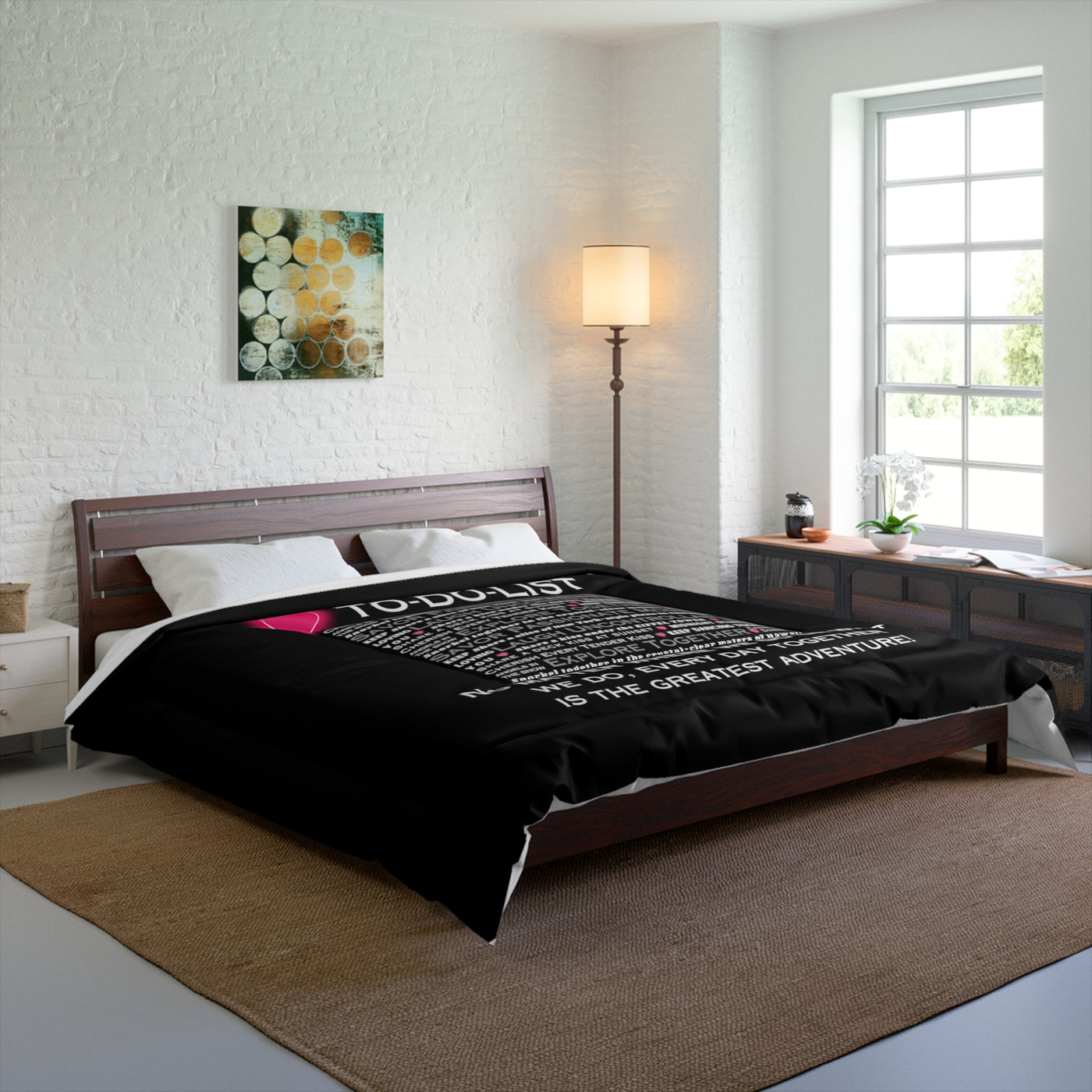 LOVE ADVENTURE TO-DO-LIST Comforter - 2 sizes