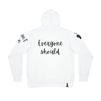 CHESS VIBES White Unisex Athletic Hoodie (AOP)