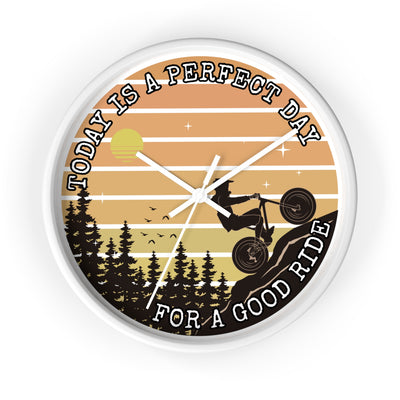 MOUNTAIN BIKE RIDE DAY Wall Clock