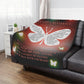 Flutter of Encouragement: Shimmering Butterfly Minky Blanket
