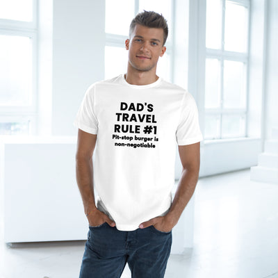 BURGER DAD'S TRAVEL RULE Unisex Deluxe T-shirt