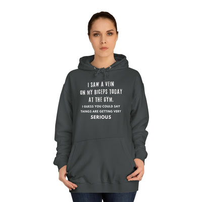 Serious Gains Mode Unisex College Hoodie