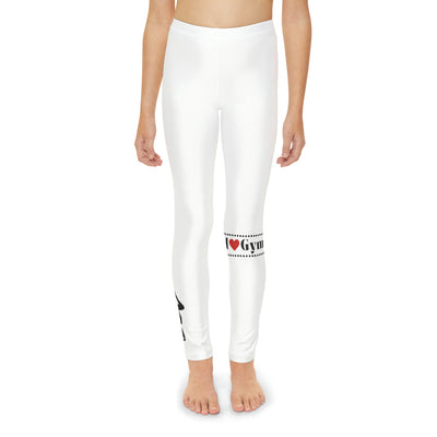 I LOVE GYMNASTICS Youth Full-Length Leggings (AOP)
