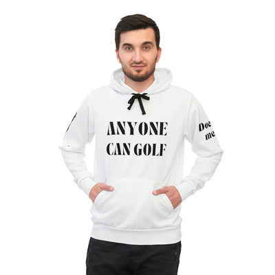 GOLF VIBES White Unisex Athletic Hoodie (AOP)