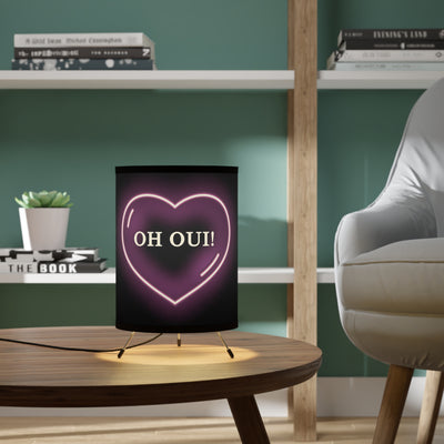 Heartfelt Embrace Tripod Lamp with High-Res Printed Shade, US\CA plug