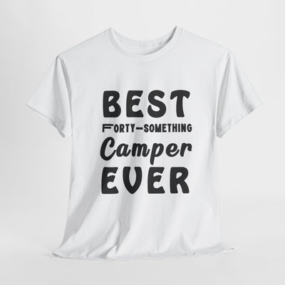 FORTY-SOMETHING CAMPER CHAMPION Unisex Heavy Cotton Tee