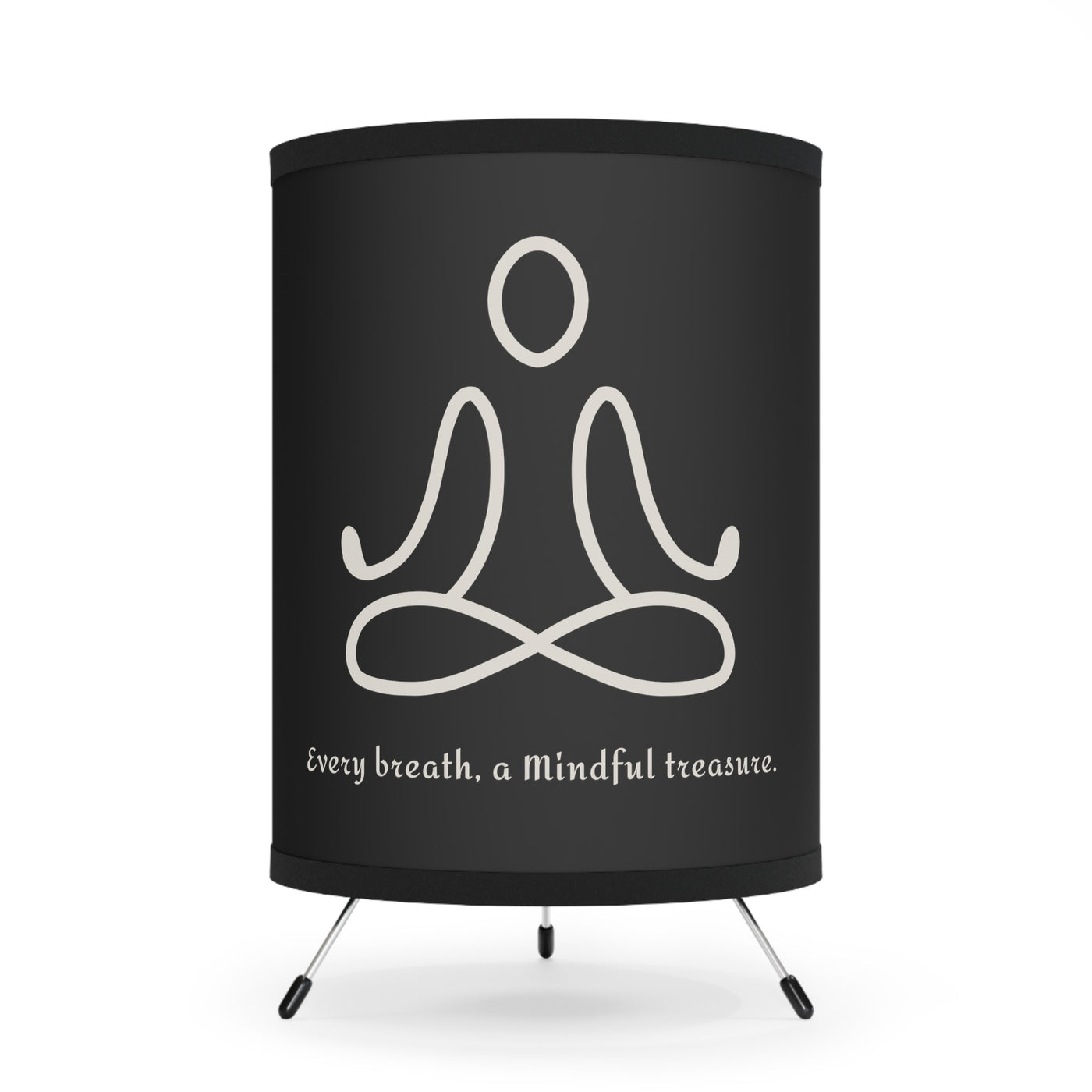 ZEN BREATH Tripod Shadow Lamp with High-Res Printed Shade