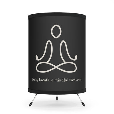 ZEN BREATH Tripod Shadow Lamp with High-Res Printed Shade