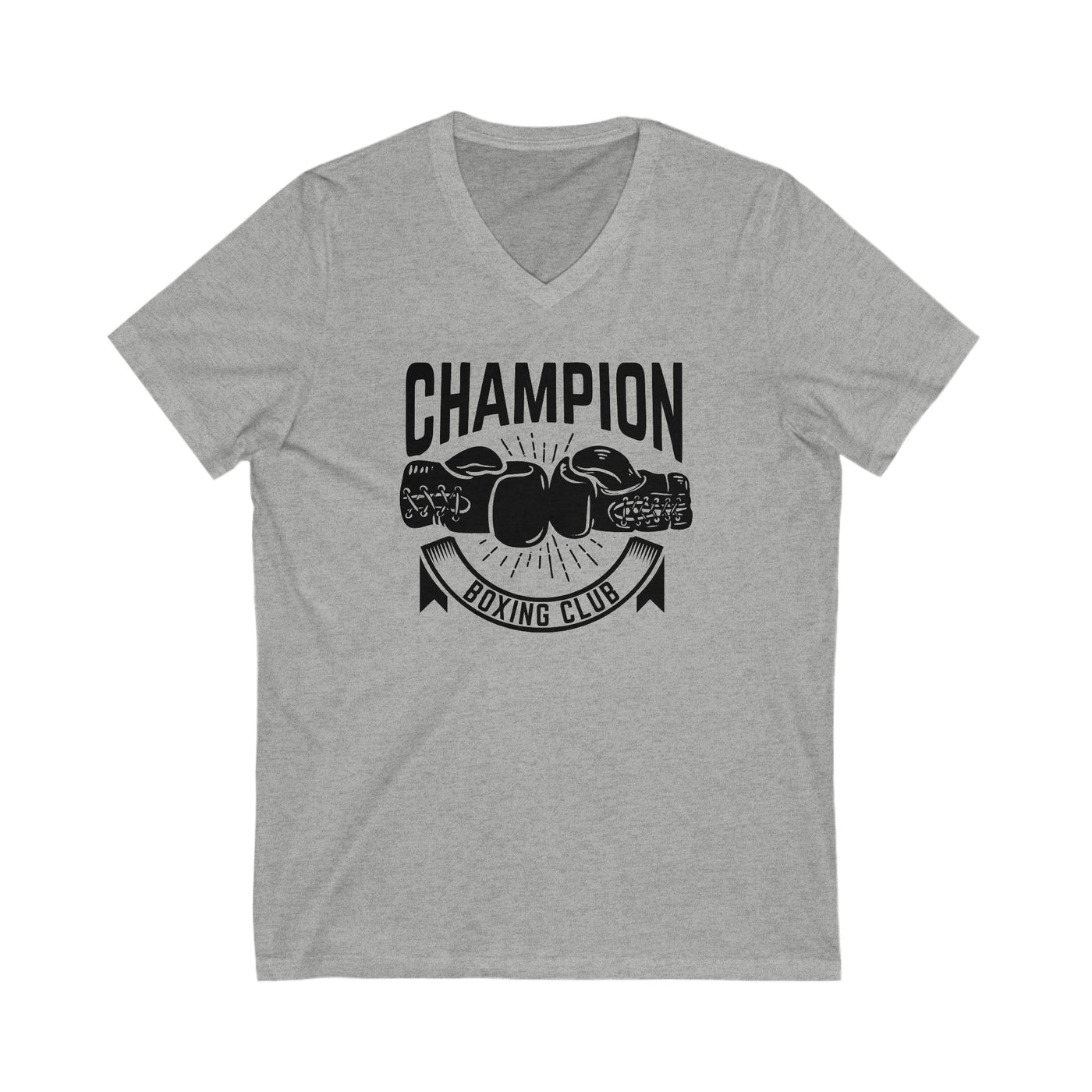 CHAMPION BOXING CLUB Unisex Jersey Short Sleeve V-Neck Tee