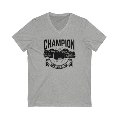 CHAMPION BOXING CLUB Unisex Jersey Short Sleeve V-Neck Tee