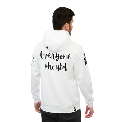 CHESS VIBES White Unisex Athletic Hoodie (AOP)