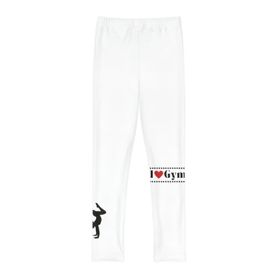 I LOVE GYMNASTICS Youth Full-Length Leggings (AOP)