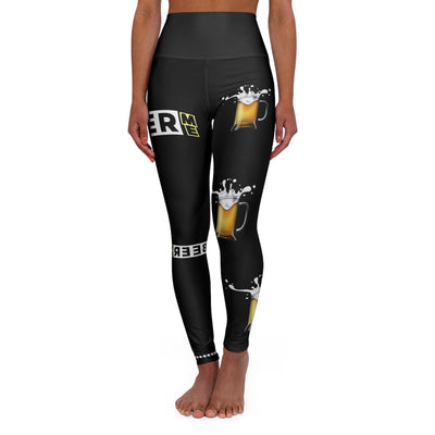 BEER ME High Waisted Leggings (AOP)