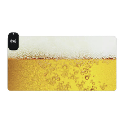 LED BEER Gaming Mouse Pad, Wireless Charging