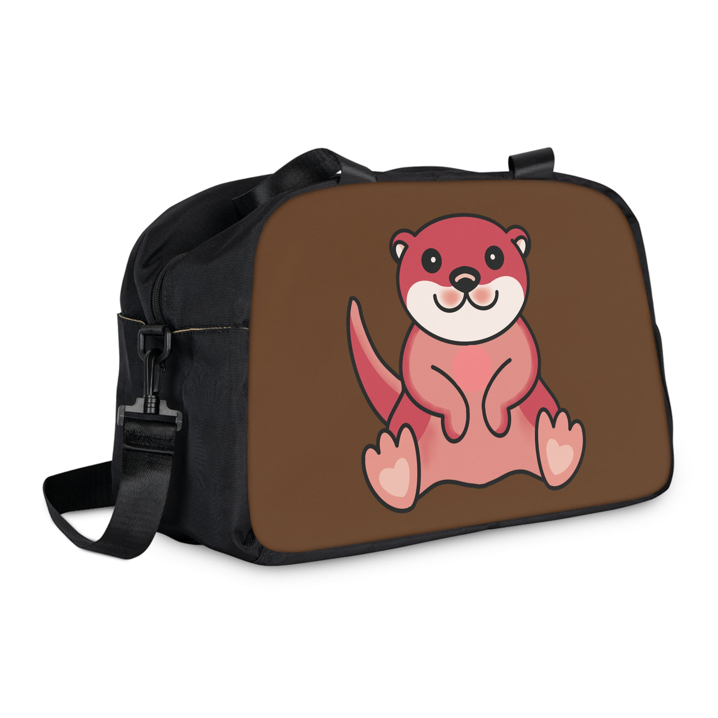 CUTE OTTER Brown Shoulder Handbag