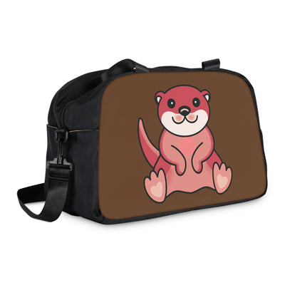 CUTE OTTER Brown Shoulder Handbag