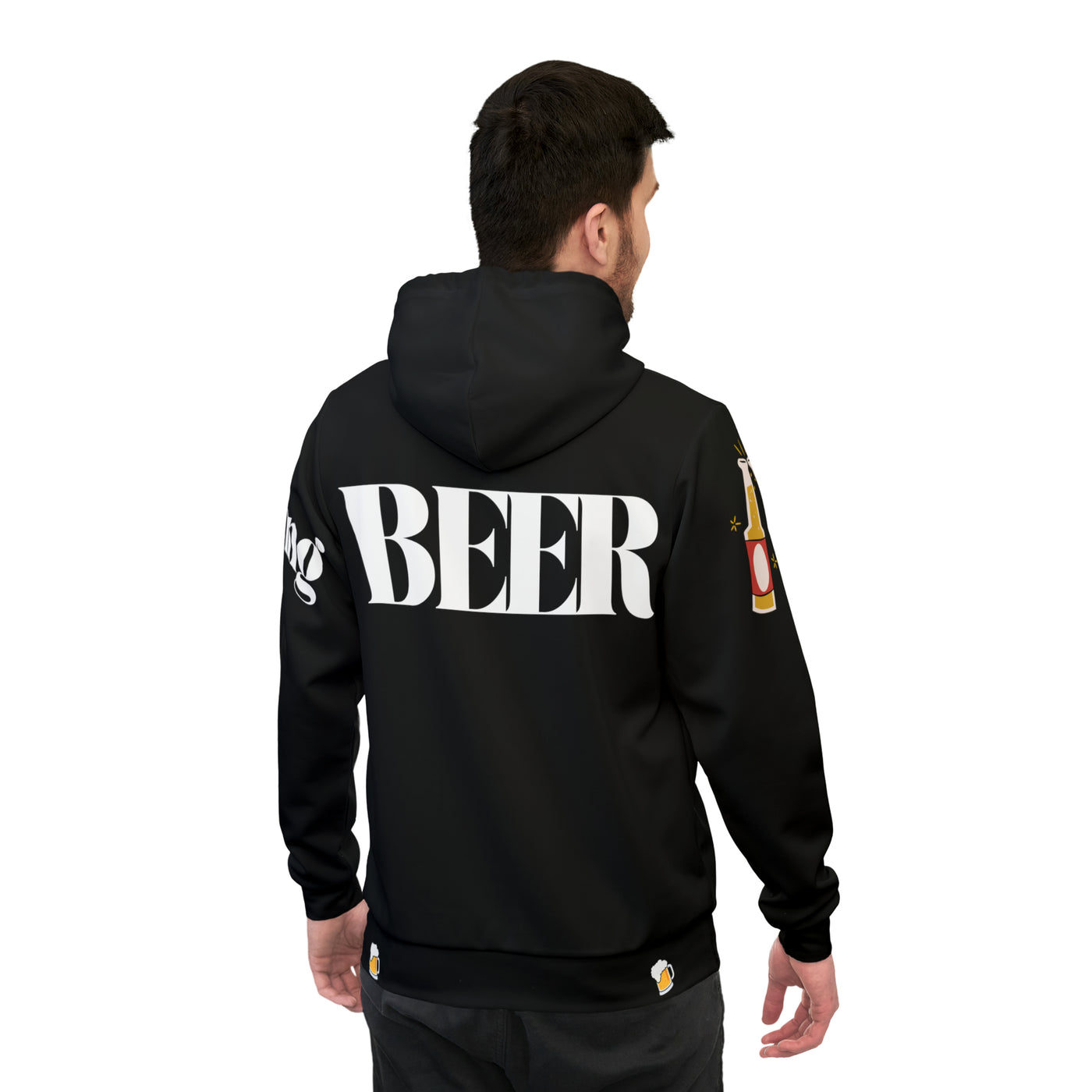 BEER VIBES Unisex Athletic Hoodie (AOP)