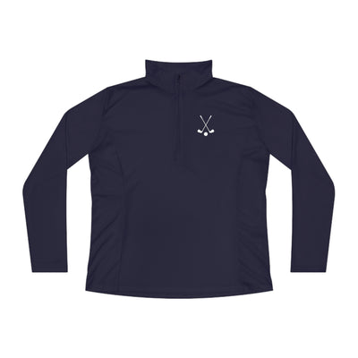 SWING WITHOUT OVERTHINKING Ladies Quarter-Zip Pullover