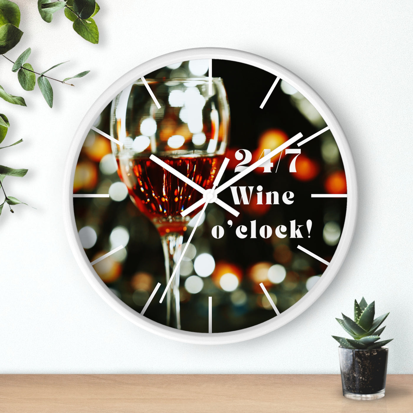 24/7 WINE TIME Wall Clock
