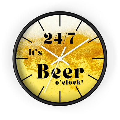 24/7 IT's BEER TIME Wall Clock