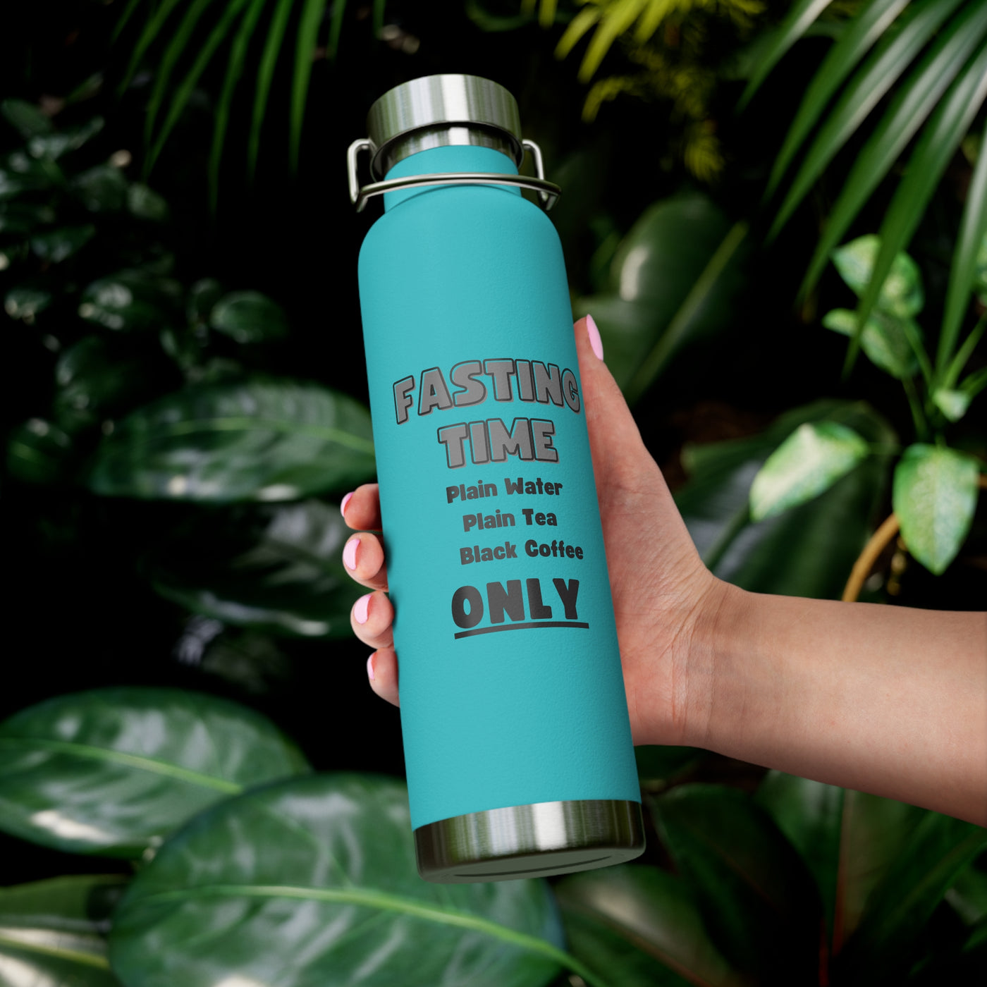 INTERMITTENT FASTING REMINDER Copper Vacuum Insulated Bottle, 22oz