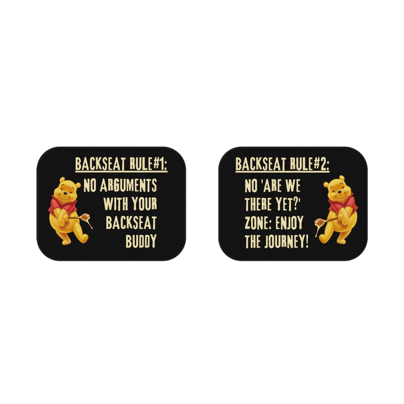 WINNIE BACKSEAT HARMONY Car Mats (2x Rear)