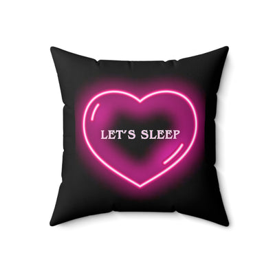 Love Mood Fantasy LOVE or KISS Spun Polyester Square Pillow
