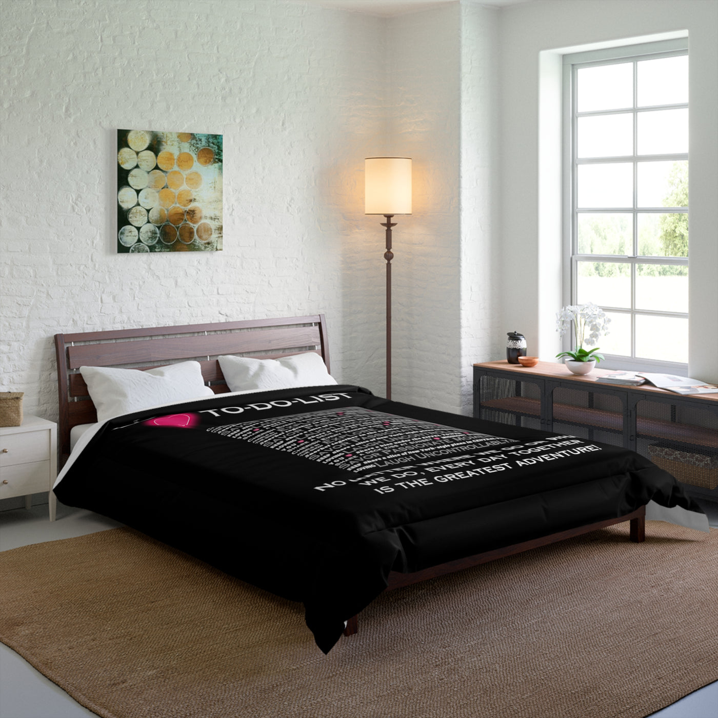 LOVE ADVENTURE TO-DO-LIST Comforter - 2 sizes