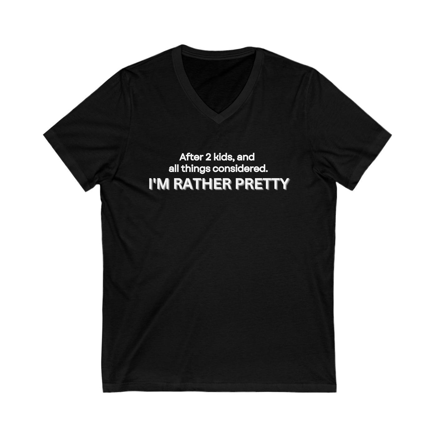 MOMMY GLOW 2 kids Jersey Short Sleeve V-Neck Tee
