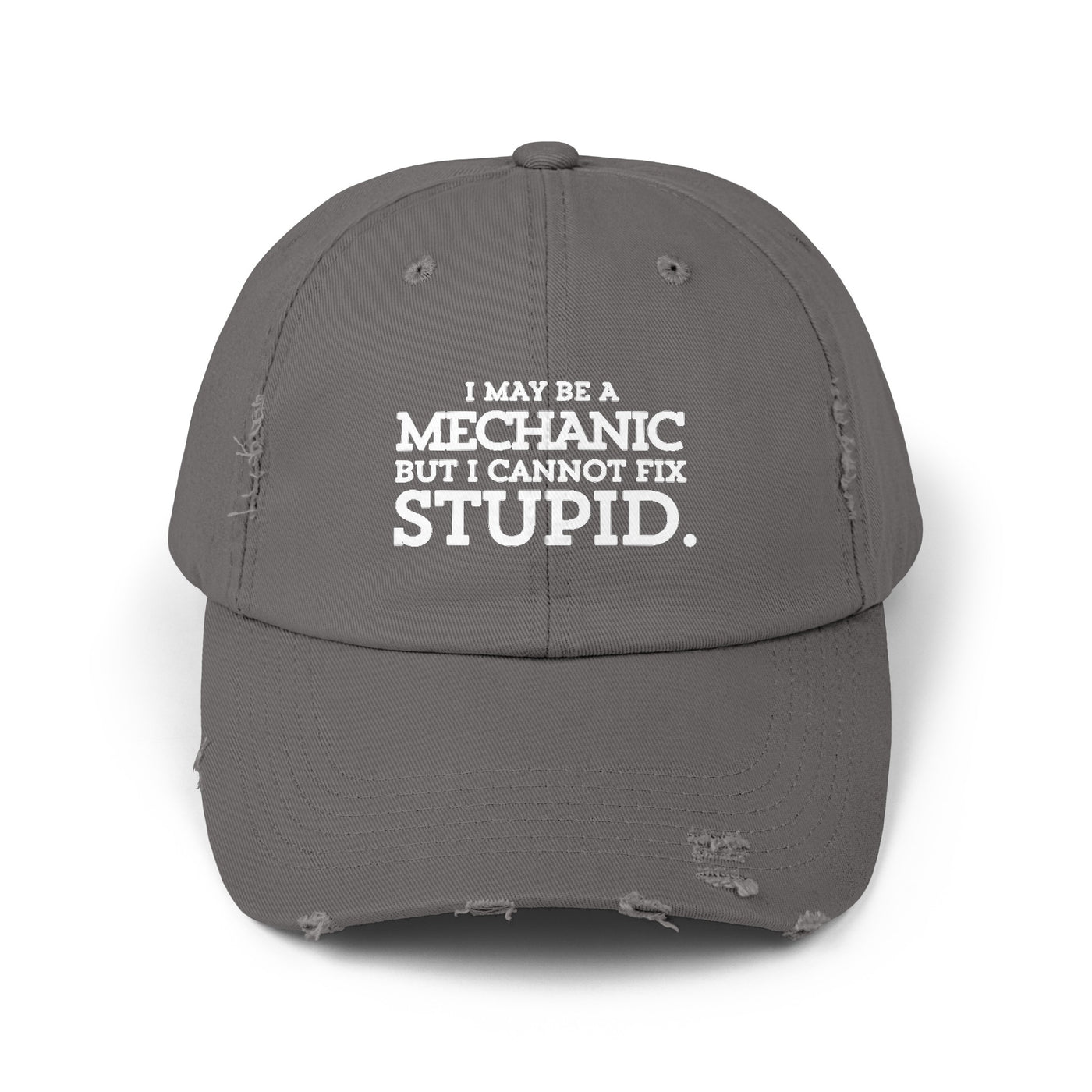 MECHANIC'S WISDOM Distressed Cap