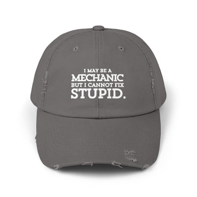 MECHANIC'S WISDOM Distressed Cap