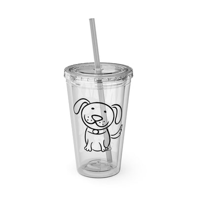 "IN MY DOG MOM ERA" Sunsplash Tumbler with Straw, 16oz: 40%OFF on the second PURCHASED