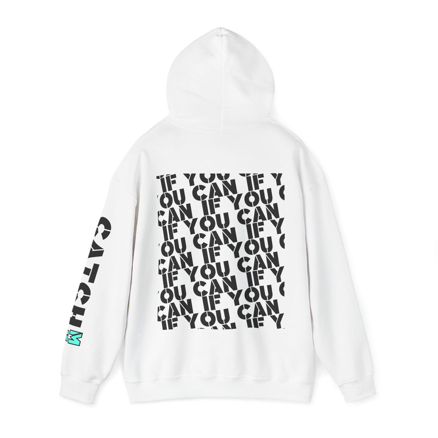 YES I RUN LIKE A GIRL. CATCH ME IF YOU CAN Unisex Heavy Blend™ Hooded Sweatshirt