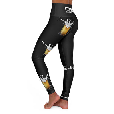 BEER ME High Waisted Leggings (AOP)