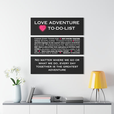 ENDLESS LOVE ADVENTURE -  Tryptic Acrylic Prints