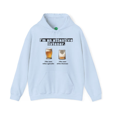 ATTENTIVE LISTENER Unisex Heavy Blend™ Hooded Sweatshirt