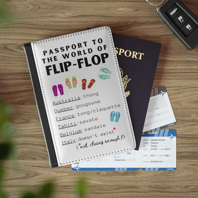 PASSPORT TO THE WORLD OF FLIP-FLOP White Passport Cover