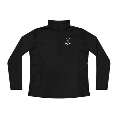 SWING WITHOUT OVERTHINKING Ladies Quarter-Zip Pullover