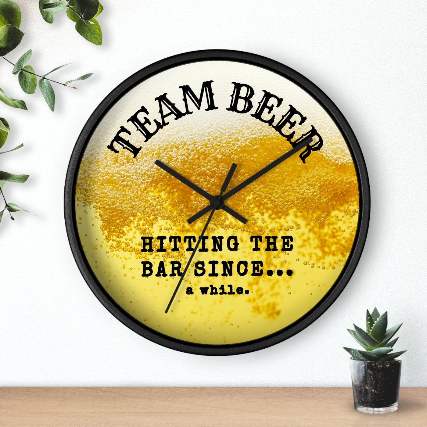 TEAM BEER Wall Clock