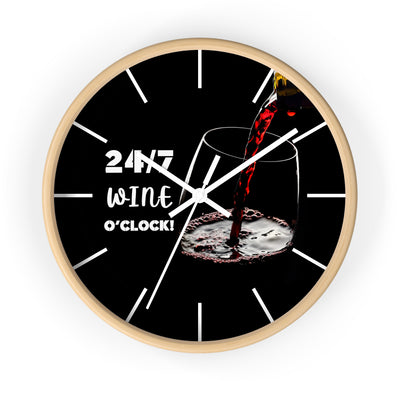 24/7 WINE TIME Wall Clock