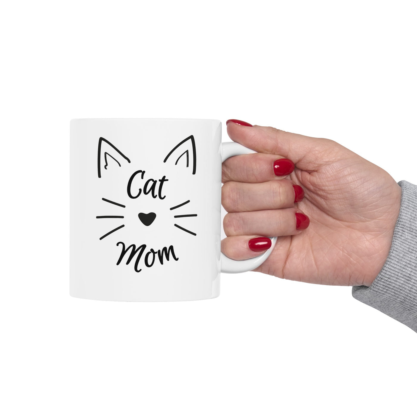 PURRFECT CAT MOM Ceramic Mug, 11oz with BONUS MEOW!