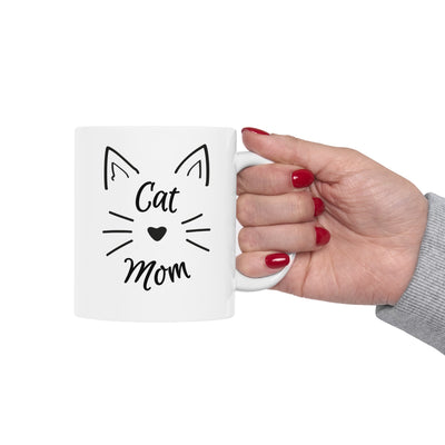 PURRFECT CAT MOM Ceramic Mug, 11oz with BONUS MEOW!
