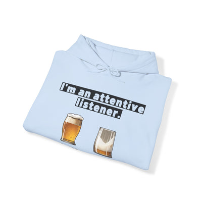 ATTENTIVE LISTENER Unisex Heavy Blend™ Hooded Sweatshirt