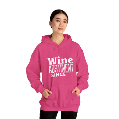 WINE ABSTINENT TOMORROW Unisex Heavy Blend™ Hooded Sweatshirt