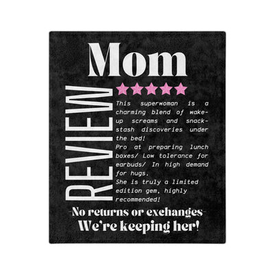 LIMITED EDITION GEM MOM Velveteen Microfiber Blanket